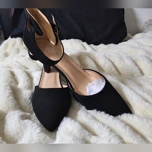 black high heels